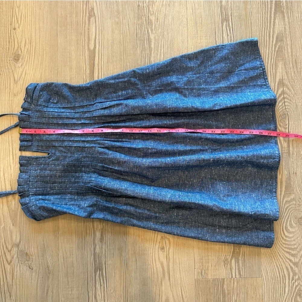 Madewell Denim Pintuck Cami Dress size 0 pintucked bodice blue - Picture 9 of 13